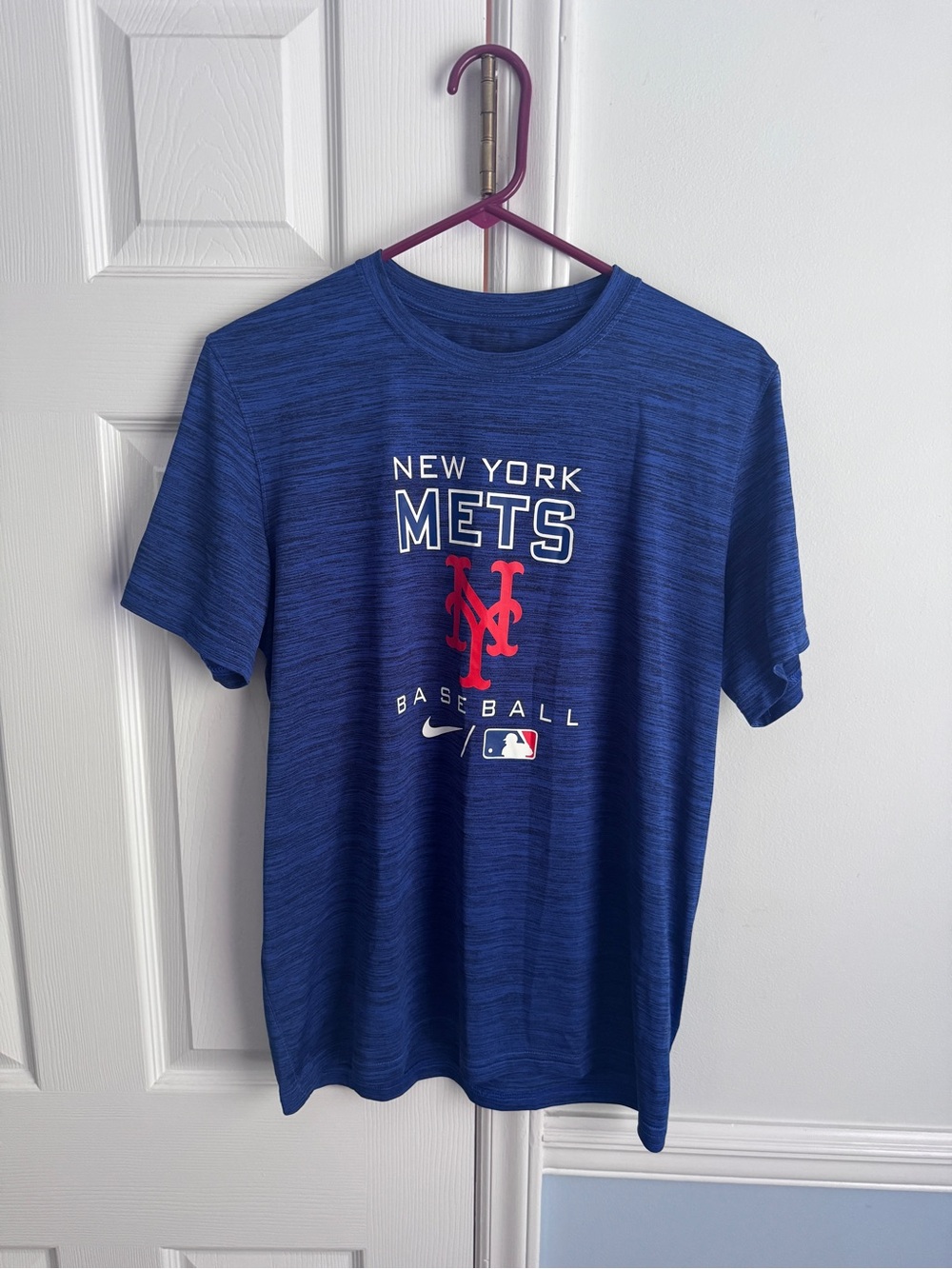 Nike New York Mets Dri Fit Shirt Men’s Medium Blue MLB Baseball Performance Tee